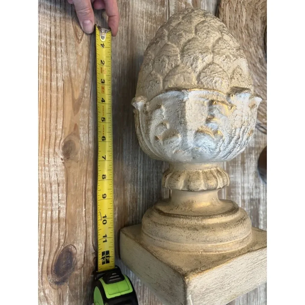 Vintage Cast Stone Artichoke Finial